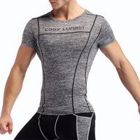 Mens Pro Compression Fitness Short Sleeve Running Sportswear Breathable T-shirt