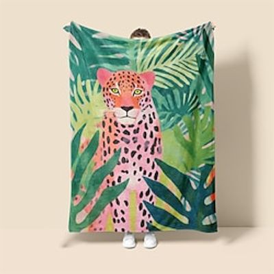 Fauvism Style Tiger Dopamine Style Inspired By Henri Matisse  Super Soft Throw Blanket Flannel Blanket And Sherpa Fleece Blanket Novelty Warm 3D Printed All Seasons Room Decor Gifts Big Blanket Lightinthebox