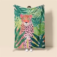 Fauvism Style Tiger Dopamine Style Inspired By Henri Matisse  Super Soft Throw Blanket Flannel Blanket And Sherpa Fleece Blanket Novelty Warm 3D Printed All Seasons Room Decor Gifts Big Blanket Lightinthebox - thumbnail
