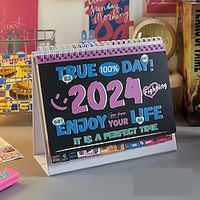 2024 Cute Desk Calendar Academic Planner Monthy Academic Planning  Organizing For Home School  Office Gift For Halloween And Christmas Lightinthebox - thumbnail