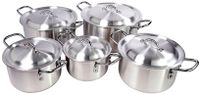 Raj Aluminum Cooking Pot, Set of 5 Piece RATP01 - thumbnail