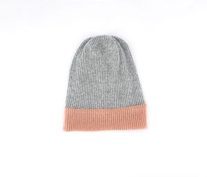 Kids Girls Textured Hat  Pink/Grey
