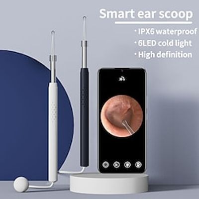 Otoscope Ear Cleaner Earwax Remover Tools with 720P 1080P 0 inch Inspection Camera 1.0m(3Ft) 1 mp Portable LED Light Waterproof Handheld Personal Care 12-16 mm 1710 miniinthebox