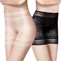 Soft Ice Silk Jacquard Ultrathin Breathable Slim Hip-Lifting Bodysuit Panties