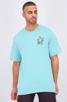 Mens Short Sleeve Seas The Day Crew Neck Tee  Angel Blue - thumbnail