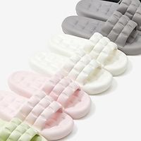 Massage Bottom Bathroom Slippers Summer Indoor Living Room Bathroom Drain Slippers Lingge Men And Women Wear Outdoor Sandals Lightinthebox - thumbnail