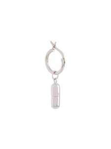 True Rocks pill hoop earring - SILVER