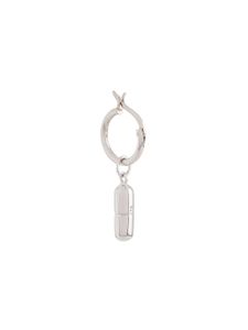 True Rocks pill hoop earring - SILVER