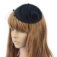 Elegant Retro Fabric Fascinators with Floral / Polka Dot 1 PC Special Occasion / Party / Evening Headpiece miniinthebox - thumbnail