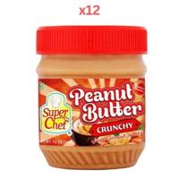 Super Chef Peanut Butter Crunchy 340Ml (Pack Of 12)