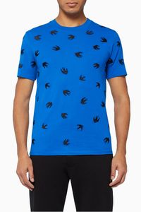 Swallow Allover Cotton T-Shirt