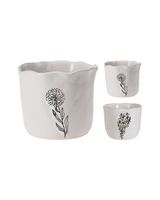 Koopman Flowerpot Round 12 x 12 x 10 cm Assorted 1 Piece