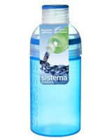 Sistema 480ml Trio Water Bottle Blue - thumbnail