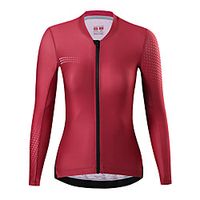 21Grams Women's Long Sleeve Cycling Jersey Spandex Red Dark Navy Polka Dot Bike Top Mountain Bike MTB Road Bike Cycling Quick Dry Moisture Wicking Sports Clothing Apparel / Stretchy / Athleisure miniinthebox - thumbnail