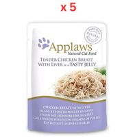 Applaws Cat Chicken With Liver Jelly Pouch (Pack Of 5)