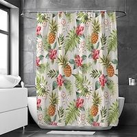 Waterproof Fabric Shower Curtain Bathroom Decoration and Modern and Floral  Botanicals 70 Inch Lightinthebox - thumbnail