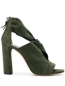 Casadei cut out detail sandals - Green