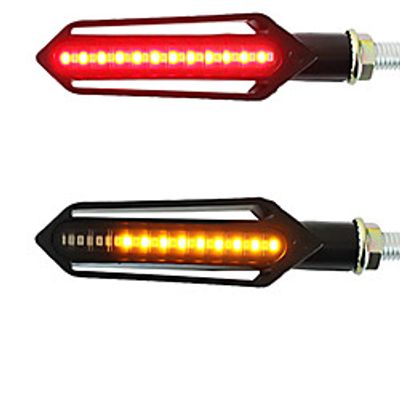 2PCS Motorcycle Turn Signals Tail Light LED Flowing Water Flashing Blinker Brake/Running Light DRL Flasher Tail Lamp for Honda miniinthebox