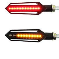 2PCS Motorcycle Turn Signals Tail Light LED Flowing Water Flashing Blinker Brake/Running Light DRL Flasher Tail Lamp for Honda miniinthebox - thumbnail