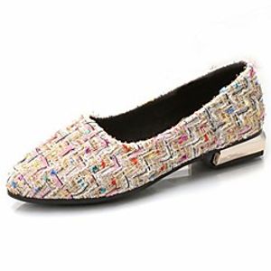 Women's Flats Low Heel Round Toe Basic Comfort Synthetic Black Beige Lightinthebox