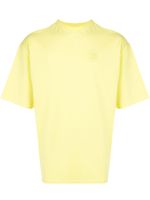 Maison Kitsuné embroidered logo T-shirt - Yellow