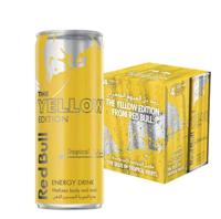 RedBull The Yellow Edition Energy Drink With Tropical Fruit 250ml (Pack of 4)