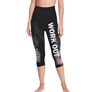 21Grams Women's High Waist Yoga Pants Capri Leggings Tummy Control Butt Lift Breathable Black Fitness Gym Workout Running Summer Sports Activewear High Elasticity Lightinthebox