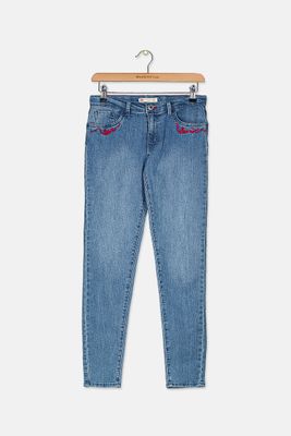 Big Girls Super Skinny Jeans  Blue