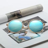Women Vintage Round Polarized Anti-UV Sunglasses Casual Travel Driving Sun Eyewear