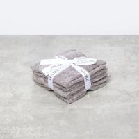 Textured 4-Piece Face Towel - 30x30 cms