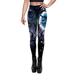 Women's Loungewear Bottom Home Party Halloween Street Print Polyster Funny Soft Fall Winter Long Pant Lightinthebox