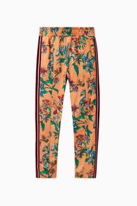 Floral Print Signature Tape Jogging Pants