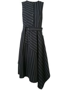 Goen.J pinstripe midi dress - Blue