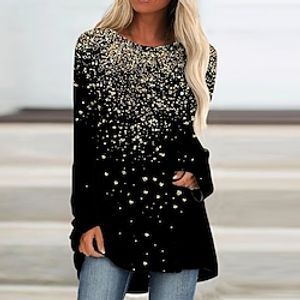Women's Shirt Green Light Green Wine Graphic Animal Print Long Sleeve Casual Weekend Streetwear Round Neck Long S Lightinthebox