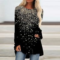 Women's Shirt Green Light Green Wine Graphic Animal Print Long Sleeve Casual Weekend Streetwear Round Neck Long S Lightinthebox - thumbnail