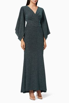 Shimmer Dress with Belt Shimmer Dress with Belt