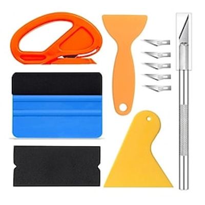 Car Wrapping Tools Kit Vinyl Scraper Cutter Film Squeegee Vinyl Spatulas Plastic Wrap Tool Window Tinting Tools Car Accessories Lightinthebox