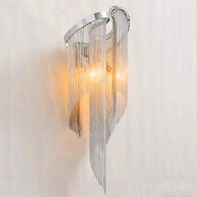 LED Wall Light Modern Luxury Style Silver Tassels Dining Room Office Iron Wall Light 402 W Lightinthebox