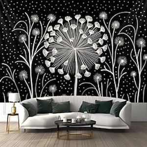 Sketch Deadelion Hanging Tapestry Wall Art Large Tapestry Mural Decor Photograph Backdrop Blanket Curtain Home Bedroom Living Room Decoration Lightinthebox