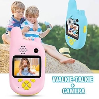 Kids Walkie Takie Camera For Girls  Boys Age 3-9 Toddler Toys HD Children Digital Action Camera 2 Inch Screen Lightinthebox