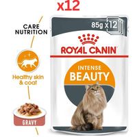 Royal Canin Feline Care Nutrition Intense Beauty Gravy Wet Cat Food Pouches