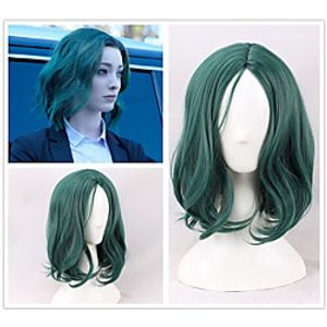 Dane Polaris Cosplay Wig Short Green Curly Heat Resistant Synthetic Hair Wig Lightinthebox
