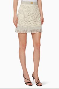 Rebrodé Lace Mini Skirt