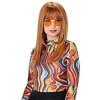 Heat Resistant Copper Wig with Bangs Carnival Wigs Lightinthebox - thumbnail