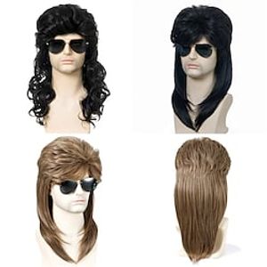 70's and 80's Men's Rock Party Long Curly Hair Role Halloween Play Headwear Lightinthebox