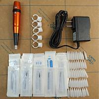 BaseKey Permanent Makeup Kits Professional Level 1. 1 x Box(size:19.595cm) 2. 1 x pcs of Professional Rotory Makeup Tattoo Pen 3. 1 x Power Plug 4. 5 x O-ring 5. 50 Pcs Needles,1R/3R/5R each Lightinthebox