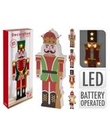 Homesmiths Christmas Nutcracker 23cm LED Assorted 1 Piece