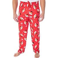 Men's Christmas Pajamas Flannel Pajama Pants Lounge Pants 1 pcs Santa Claus Stylish Casual Comfort Home Christmas Daily Cotton Blend Comfort Soft Pant Drawstring Elastic Waist Spring Fall Red Lightinthebox - thumbnail