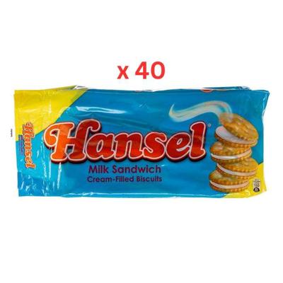 Rebisco Hansel Milk Sandwich Biscuits (10*31G) 310G Pack of 40