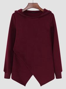 Irregular Hooded Women Hoodies